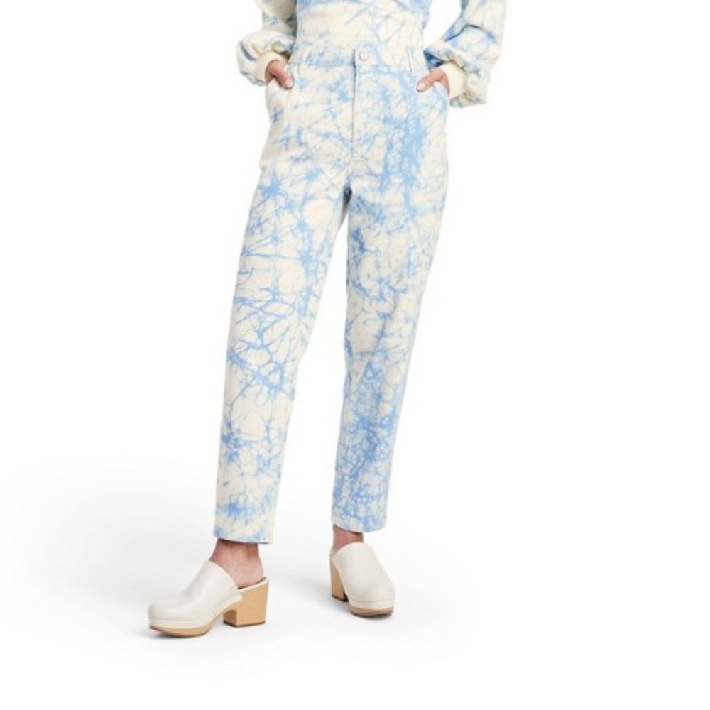 Rachel Comey x Target Pants High Rise Taper Jeans Marble Print